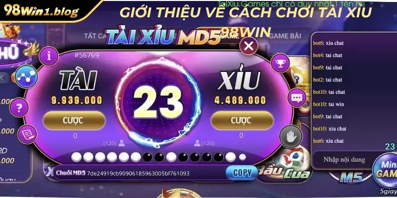 Giới thiệu về cách chơi tài xỉu 98Win